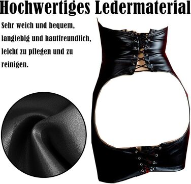 Костюм для домінатри: шкіряний халат, латексний мішок для бондіджу, аксесуари для рольових ігор, еротичний набір для жінок