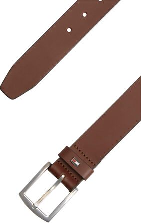 Шкіряний ремінь чоловічий Tommy Hilfiger Denton, 3.5 см, коричневий (Winter Cognac)