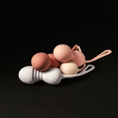 Набір вагінальних кульок Intima Premium з вібрацією | Тренажер для м'язів тазу для жінок | Пристрій для тренування з 10 режимами вібрації та 4 вагами | Кульки для інтимної гімнастики з пультом дистанційного керування | Для жінок