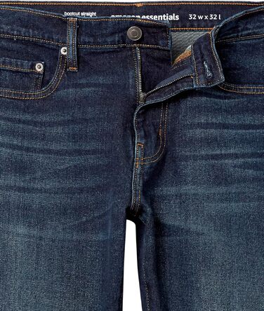 Чоловічі джинси Amazon Essentials Bootcut прямого крою, темно-синій колір (Dark Wash), розмір 42W / 34L