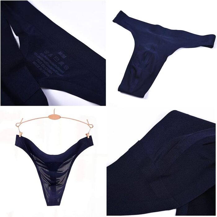 Чоловіча трусика-стрінги Aienjoy (3 шт. в упаковці): чорний, білий, темно-синій. Тонкий, сексуальний дизайн