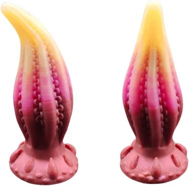 Jixaxe Октопус-вібратор з 10 щупальцями, анальний дildo з реалістичного силікону, для чоловіків та жінок