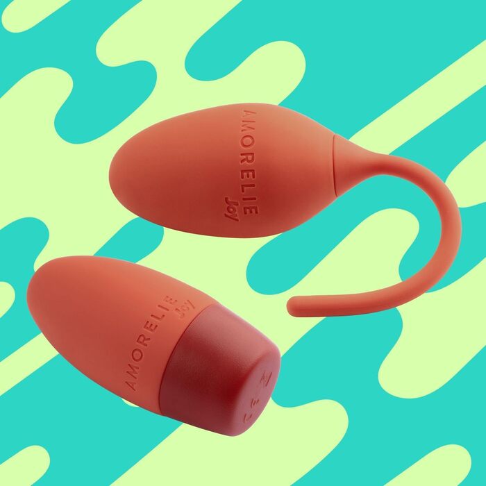 AMORELIE Joy – Вібро-яйце Whirl | з пультом дистанційного керування | з силікону & ABS, червоний