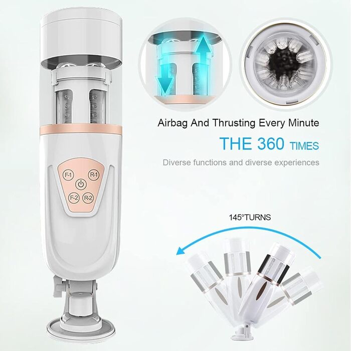 Електричний мастурбатор для чоловіків з 10 телескопічними функціями та 5 швидкостями - стимулятор пеніса, секс-іграшка