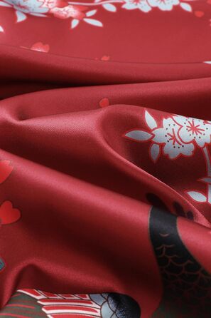 Халат жіночий шовковий максі з квітковим принтом, Babeyond