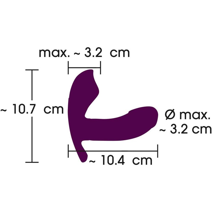ORION Slip-Vibrator: Інтенсивний вібратор для жінок з G-точкою та кліторальним стимулятором, 10 режимів, пульт дистанційного керування, фіолетовий