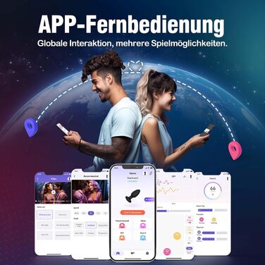 Анальні вібратори для жінок. Набір секс-іграшок з 7 режимами вібрації та обертання. Силіконовий butt plug для жінок та чоловіків.