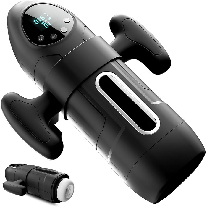 Електричний мастурбатор для чоловіків з телескопічною функцією та сукцією, 9 вібрацій. Іграшка для дорослих, для соло-використання