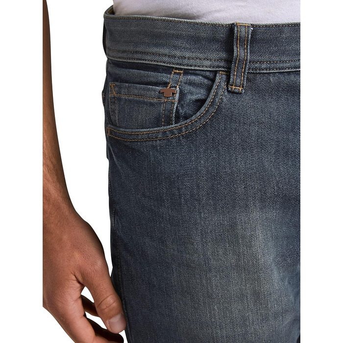 Чоловічі джинси Tom Tailor Marvin Straight, прямий крій, Mid Stone Wash Denim, розмір 34W/32L