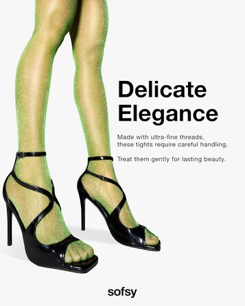 Чулки Softy 15 Den Whisper-Soft Glitter - блискучі, мерехтливі, XS-S