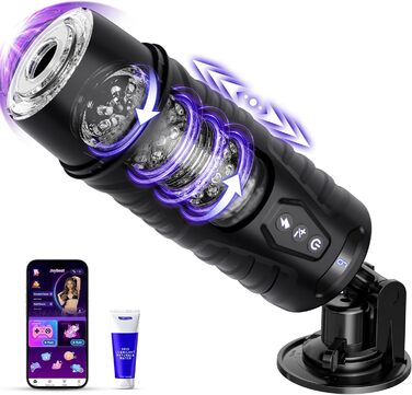 Мастурбатор Honeyexp Sexmaschine з 7 режимами, телескопічною функцією та керуванням через додаток для чоловіків