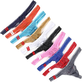 Танга чоловічі Faringoto з мережива, низька посадка, 10 шт. в наборі, 10 кольорів