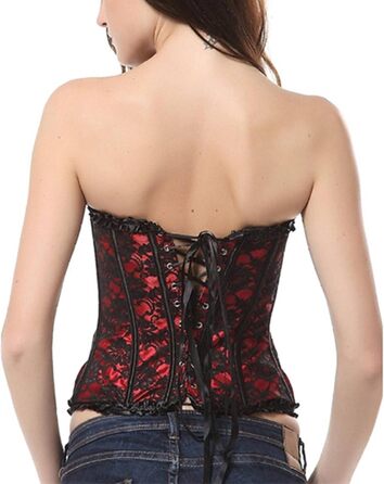 Корсет для жінок, модель Body Shaper, для корекції талії, під бюст, трендівський корсет для свят (червоний, XL)