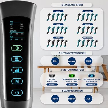 Електрична маска для очей SereneLife з підігрівом, Bluetooth-музикою, вібрацією та охолодженням (5 режимів) для зняття втоми та покращення сну, чорна