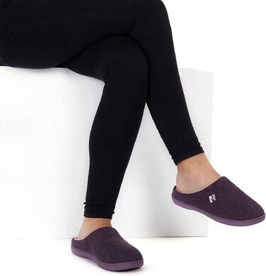 Жіночі домашні капці RockDove з ефектом пам'яті (Memory Foam), двоколірні, розмір 36/37 EU, колір баклажан