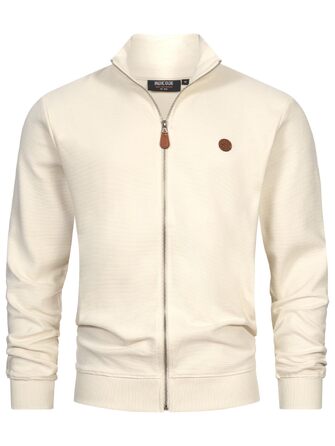 Чоловічий кардиган Indicode INGuadalupe з 100% бавовни, білий (White Asparagus), розмір XXL