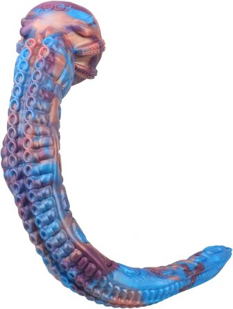 Анальний стимулятор-аналог з кракеном, XL, синій (63.5 см)