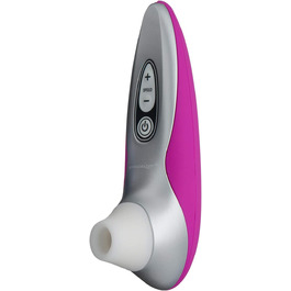 Womanizer Pro 40 - вібратор для клітора: 6 рівнів інтенсивності, тихий, водонепроникний, magenta/срібло