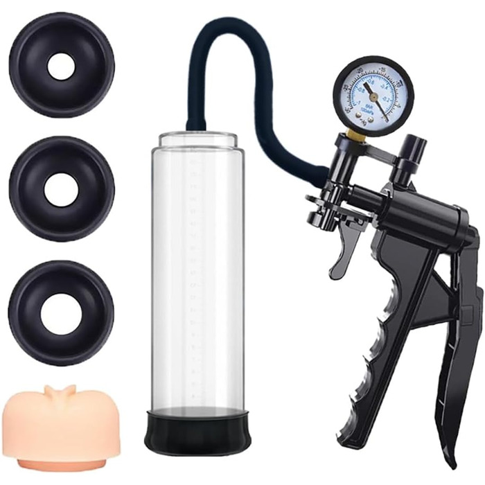 Насос для збільшення статевого члена, вакуумний насос для чоловіків, збільшення пеніса, подовження та покращення ерекції (комплект 3)