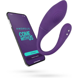 AMORELIE Joy – Вібро-яйце Cha-Cha для жінок з керуванням через додаток | Водонепроникне, силікон, фіолетовий