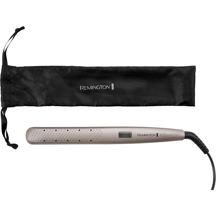 Випрямляч для волосся Remington Wet2Straight Pro S7970 для вологого та сухого волосся, з датчиком вологості та LCD-дисплеєм, 140-230°C