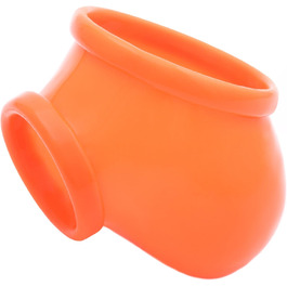 Латексний пеніс-чохол TOYLIE неоновий помаранчевий - Пеніс-чохол з кільцем 3,5 см (розтяжний) на стеблі та мошонці - Зроблено в Німеччині