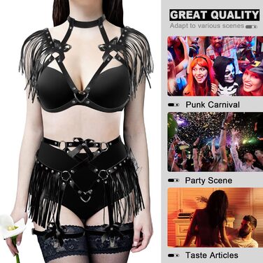 Жіночий корсет-набір з шнурівкою, корсет, шкіряний пояс, аксесуари для тіла, гарнітура, чорний. Ідеально для вечірок, танців, готичного стилю.