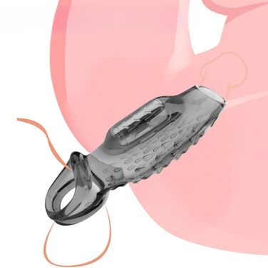 Виброкільце для пеніса, гільза для збільшення об'єму, секс-іграшка для чоловіків, багаторазові презервативи-екстендери, збільшувач об'єму для дорослих