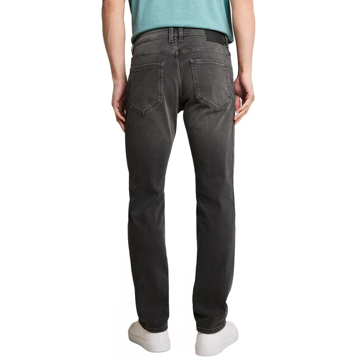 Чоловічі джинси Tom Tailor TTMARVIN Straight з еластичним стрейчем, темно-сірі (Used Dark Stone Grey Denim), 30W/32L
