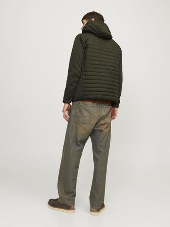 Чоловіча гібридна куртка JACK & JONES Mae Hybridjacke, колір Rosin/Marmelade, розмір XXL