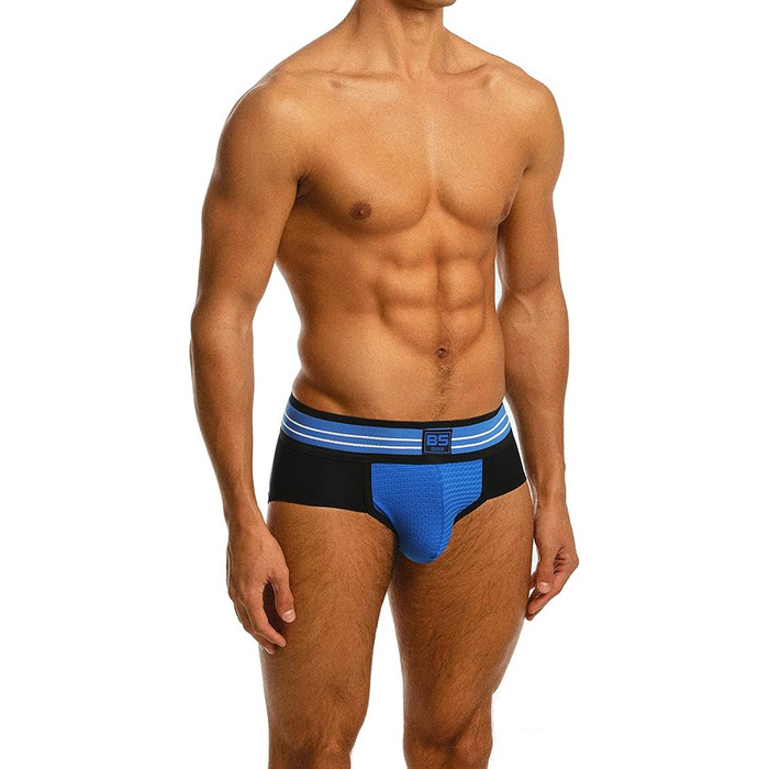 Чоловіча білизна BSHETR, труси для чоловіків, 3/5 шт. у пакунку, сітчаста тканина, низька талія, багато кольорів, м'які труси з відведенням вологи, контрастний колір, труси з низькою талією (XXL, R023)