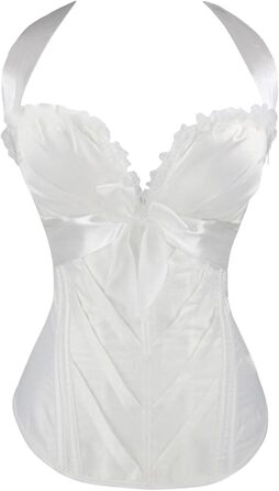 Корегуючий топ для жінок Korett, вінтажний стиль, середньовіччя, Ренесанс, квітковий принт, регульовані бретелі, шнурівка, сітка, аксесуар для суконь, бюстгальтер, білий, XL