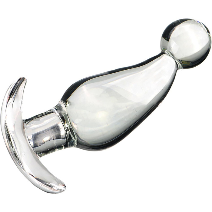 Скляний анальний плаг ScreaAss з 6 розмірами (35/40/45/50/55/60 мм) - гладкий кристалічний плаг, куля, дildo, для жінок та чоловіків