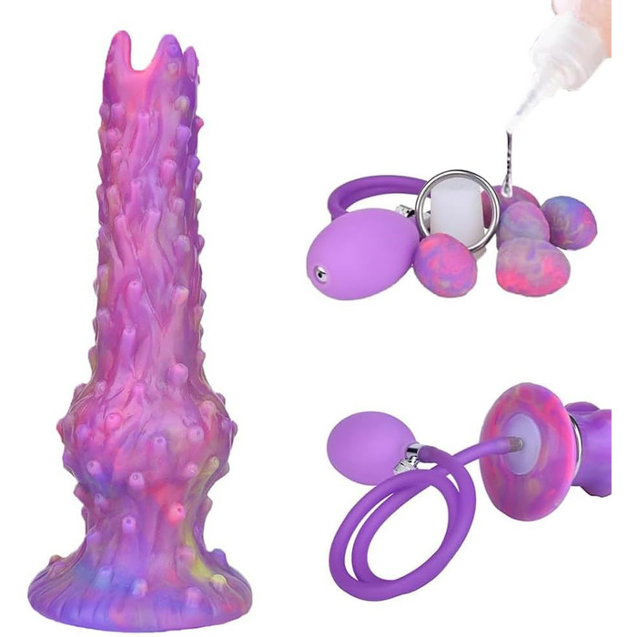 Надувний дилдо-овопозитор Kuaecr з 5 яйцями, силікон, фантазійний інопланетянин, анальний плагін, стимулятор G-точки, мастурбатор, екстремальна кладка яєць, секс-іграшки для жінок, чоловіків, пар