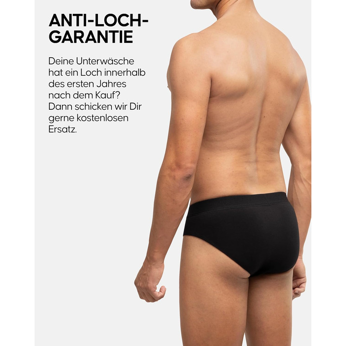 Боксеры чоловічі DANISH ENDURANCE 6 шт. (XXL, чорний) - бавовна, дихаючі, м'які, без етикетки