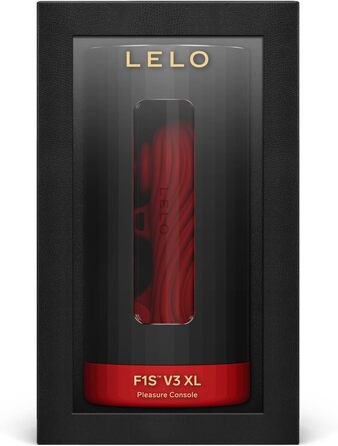 LELO F1S V3 XL Lustkonsole - чоловічий мастурбатор з Bluetooth, 8 режимів, інтелектуальний AI-контроль, червоний/чорний