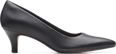 Жіночі туфлі-човники Clarks Linvale Jerica, натуральна чорна шкіра, розмір 42.5 EU (широка колодка)