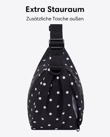 Жіноча сумка-кросбоді LARKSON Solveig Small Halbmond у горошок, 6.5 л, Medium