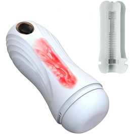 Електричний мастурбатор з телескопічною функцією та 3D-вагінальним дизайном для чоловіків. Стимулятор пеніса, тренажер, секс-іграшка.