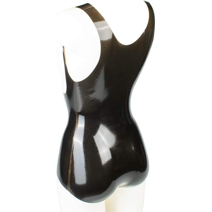Корсет з латексу Rubberfashion Latex Body чорного кольору, 0.4 мм, розмір M