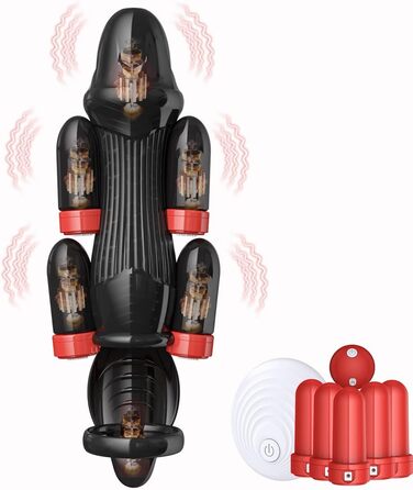 Електричний вібратор для чоловіків Jomyu з 10 режимами та 6 вібруючими яйцями – тренажер для стимуляції ерогенних зон