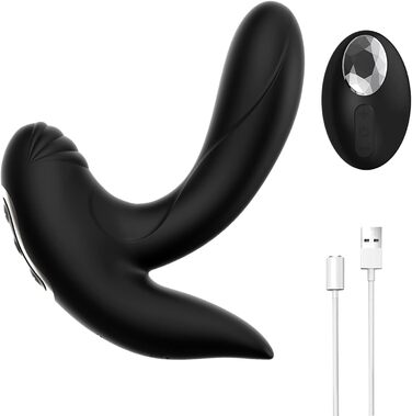 Надувний анальний плагін ZWFUN з вібрацією та пультом дистанційного керування для чоловіків