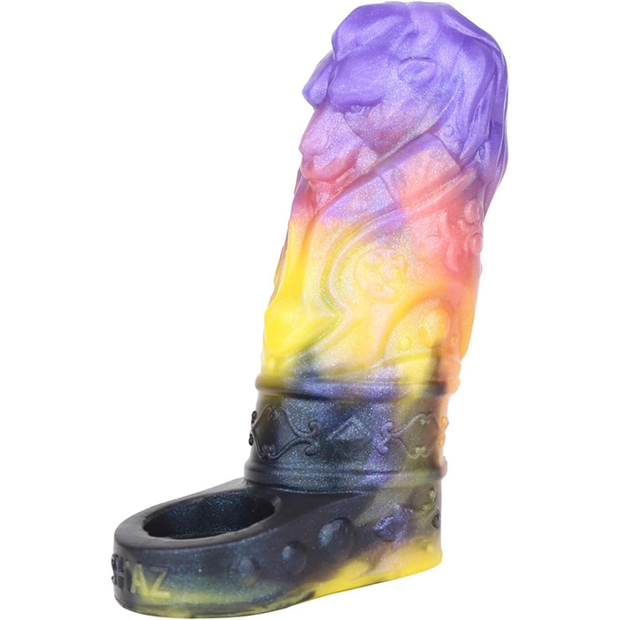 Силіконова маска для пеніса - реалістична чоловіча накладка з кільцем для яєчок, потовщена чоловіча накладка для збільшення пеніса та продовження статевого акту, G-spot екстендер