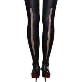 Чулки 7 Heaven A0190 чорного кольору, розмір L/XL