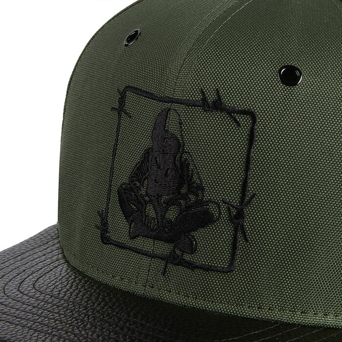 Кепка-снэпбек Nebelkind Unisex з принтом Barbed Wire, регульований розмір, стиль streetwear, колір оливковий
