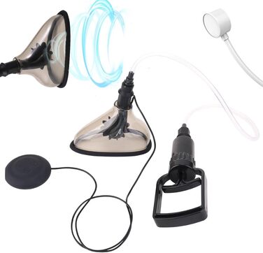 Вібратор для клітора, вакуумний насос, стимулятор для жінок, чорний, комплект