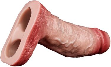 Реалістичний пеніс-чохол ZTHBYSB з потовщеним мошонкою, з рідкого силікону, для збільшення та затримки еякуляції, секс-іграшка для чоловіків та пар