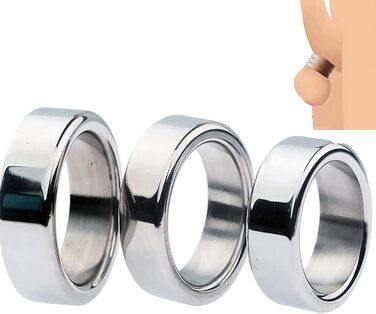 Розширювач сечоводу з нержавіючої сталі, набір: 3 шт. (діаметри 30 мм), з кульками, металевий катетер, пеніс-плаг, кільця на пеніс (2 шт.), розширювач сечоводу для чоловіків