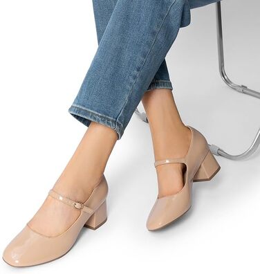 Жіночі туфлі-човники DREAM PAIRS із закритим носком, бежеві (розмір 38.5 EU)