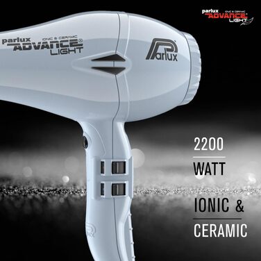 Професійний іонний фен для волосся Parlux Advance Light Ionic & Ceramic, колір Ice (без насадки Softstyler)